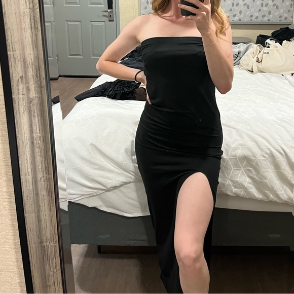 Strapless Maxi dress with slip - Picture 1 of 2